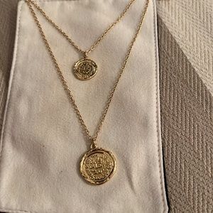 Pura Vida Gold Medallion Necklace